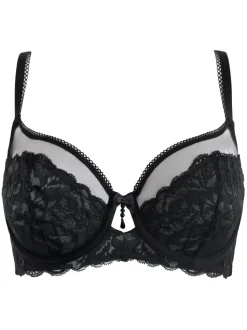 Pour Moi Black Non Padded Ooo La La Underwired Bra