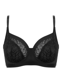 Pour Moi Black Non Padded Underwired Geo Sculpt Underwired Bras
