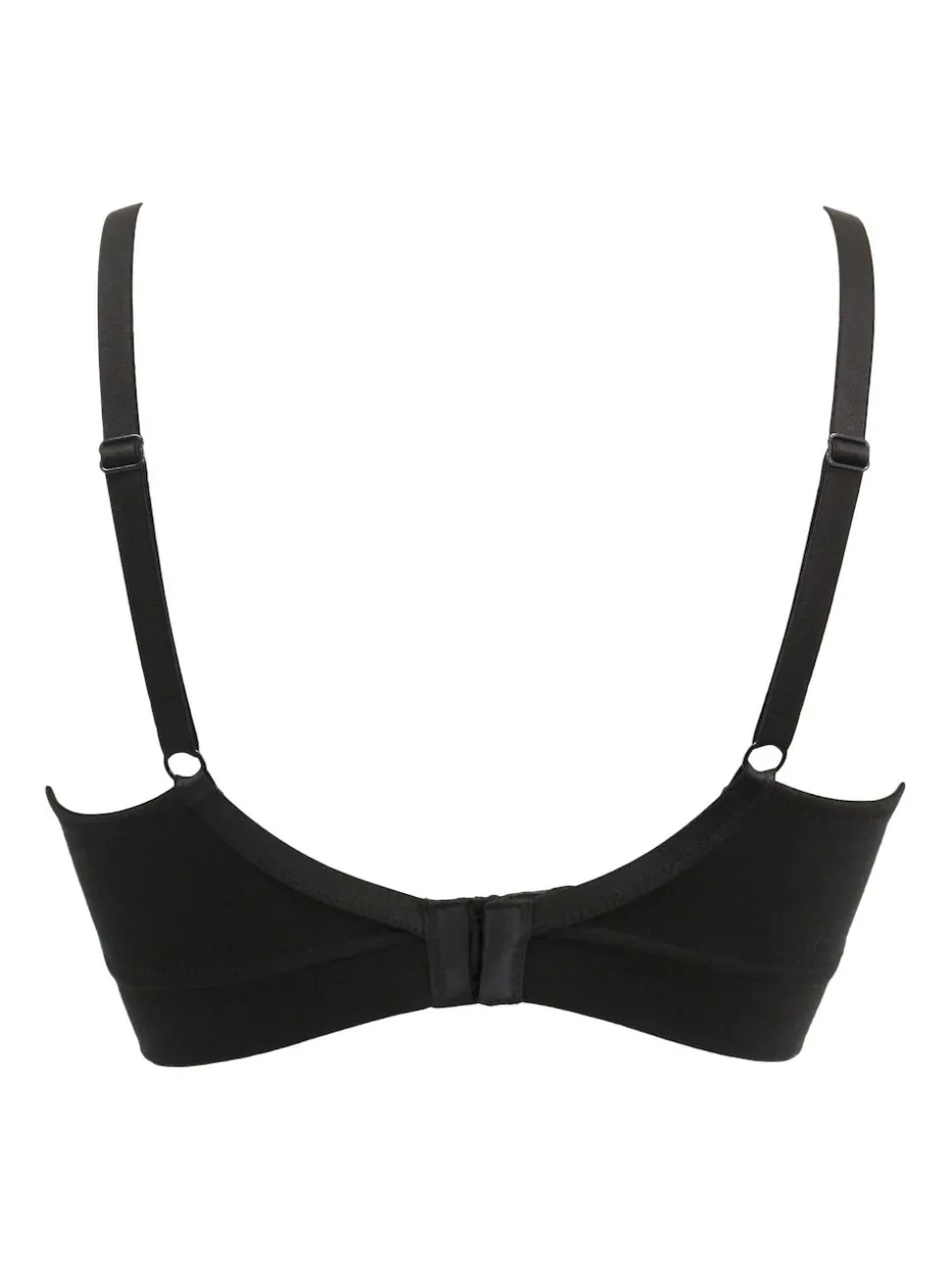 Pour Moi Black Non Wired Love to Lounge Cotton Non Wired Bra