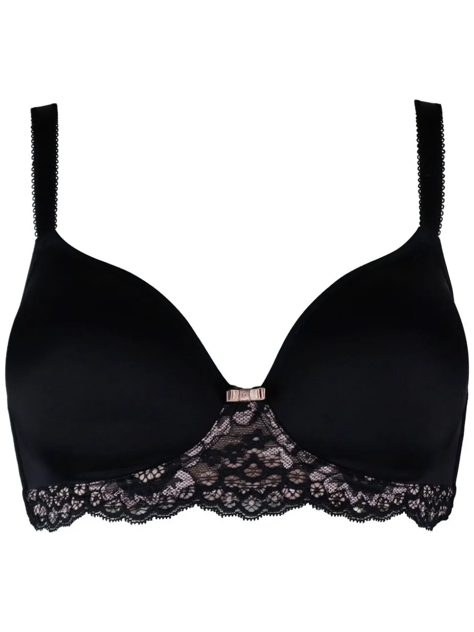 Pour Moi Black Opulence Non Wired T-Shirt Bra