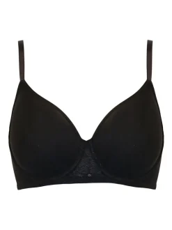 Pour Moi Black Padded Geo Sculpt Underwired Bras