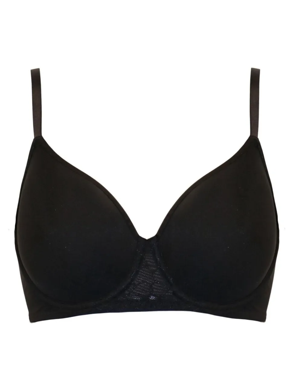 Pour Moi Black Padded Geo Sculpt Underwired Bras