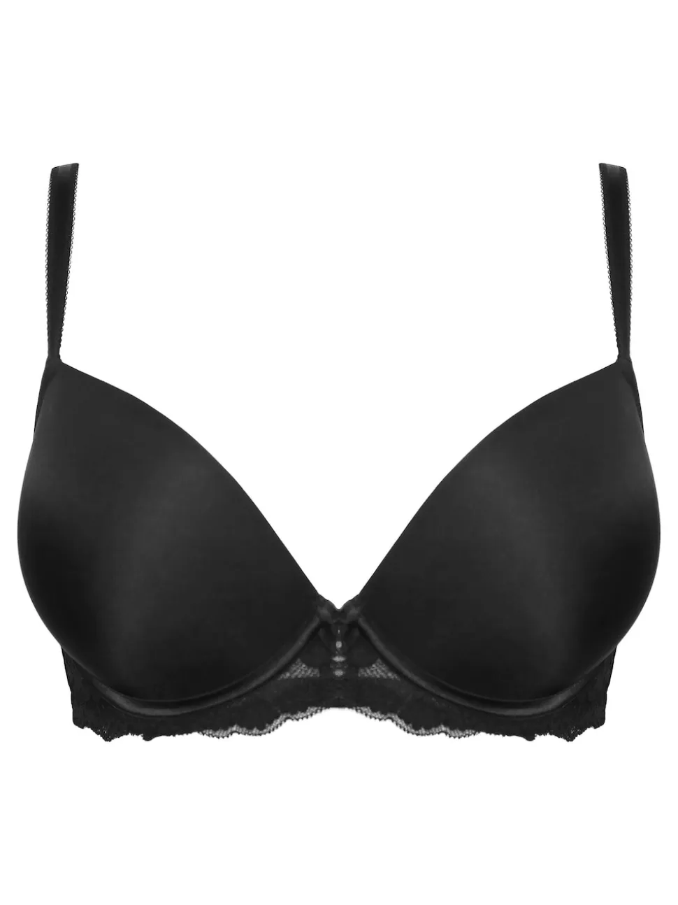 Pour Moi Black Push Up Fleur Balconette Bra