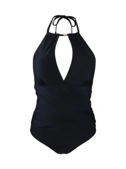 Pour Moi Black Ring Neck Control Suit