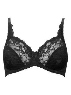 Pour Moi Black Rosalind Full Cup Underwired Bra