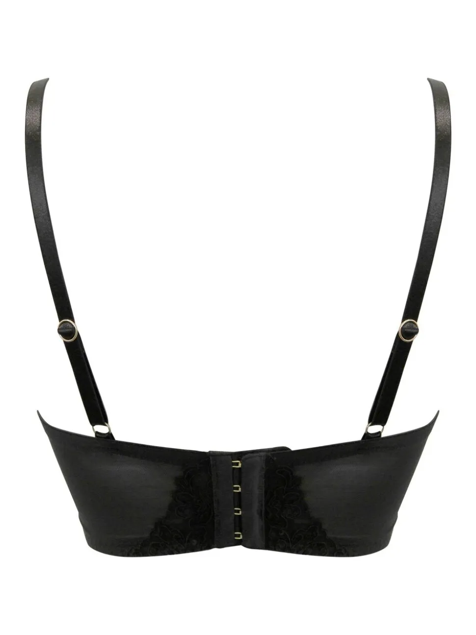 Pour Moi Black Sequin Push Up Intense Underwired Bra