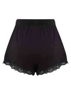 Pour Moi Black Short Sofa Loves Lace Soft Jersey Pyjama Bottoms