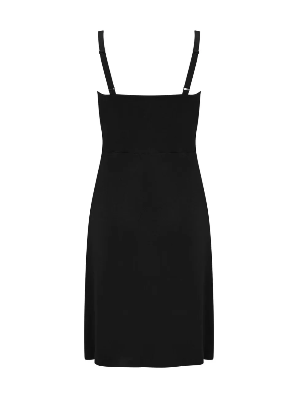 Pour Moi Black Sofa Loves Lace Knee Length Soft Jersey Chemise