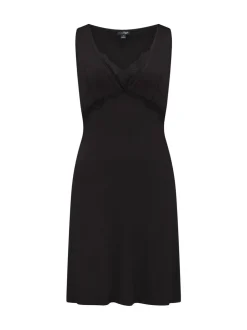 Pour Moi Black Sofa Loves Lace Hidden Mesh Support Soft Jersey Chemise