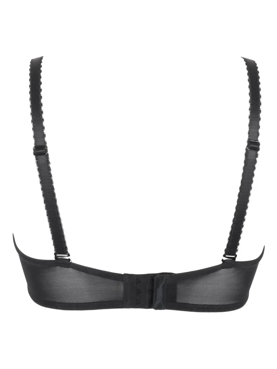 Pour Moi Black Strapless Flora Underwired Bra