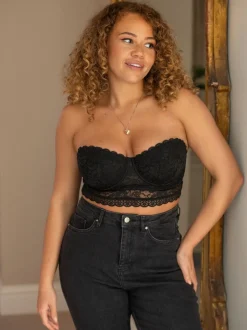 Pour Moi Black Strapless Rebel Bra
