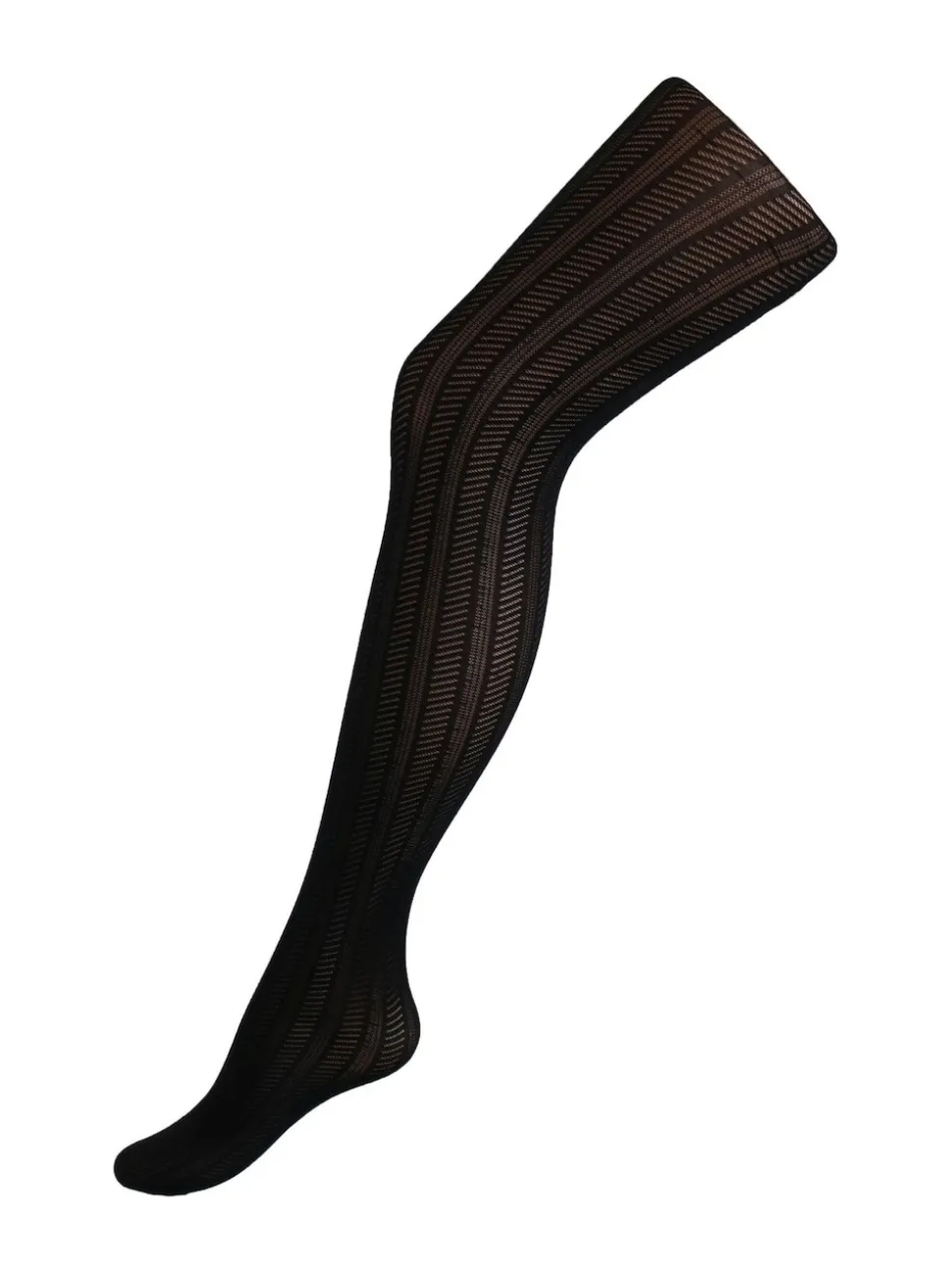 Pour Moi Black Stripe Lace Tights