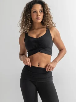 Pour Moi Black The Buttery Soft Moves With You Yoga Bra