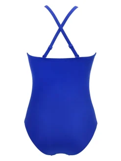 Pour Moi Blue Beach Bound High Neck Swimsuit