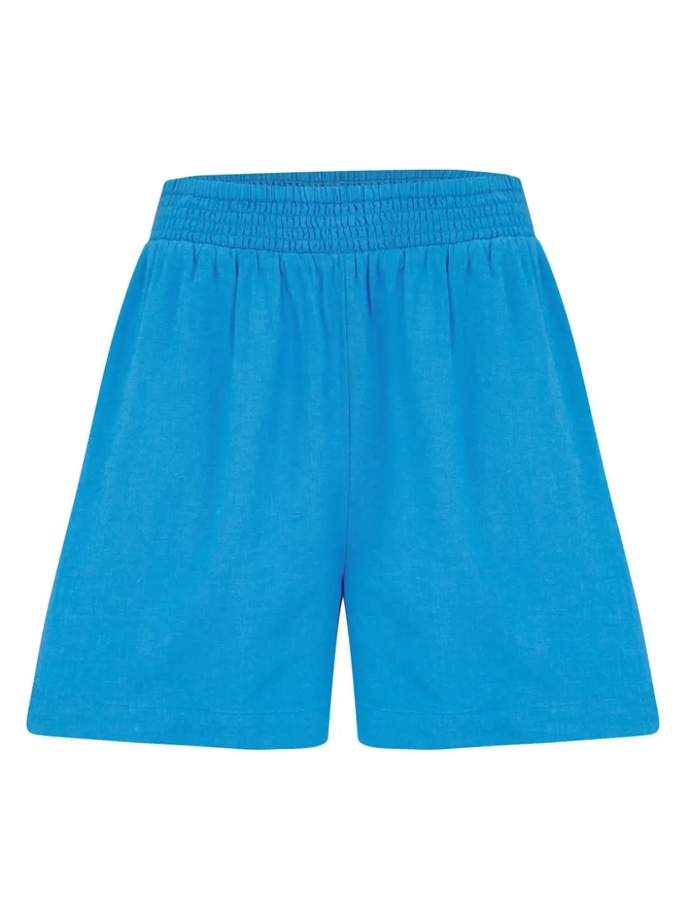 Pour Moi Blue Bree High Waist Elasticated Shorts