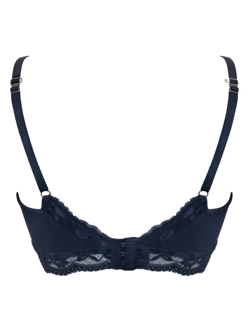 Pour Moi Blue Love To Lounge Lace and Modal Rib Non Wired Bra