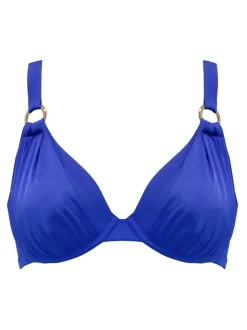 Pour Moi Blue Non Padded Underwired Samoa Bikini Top