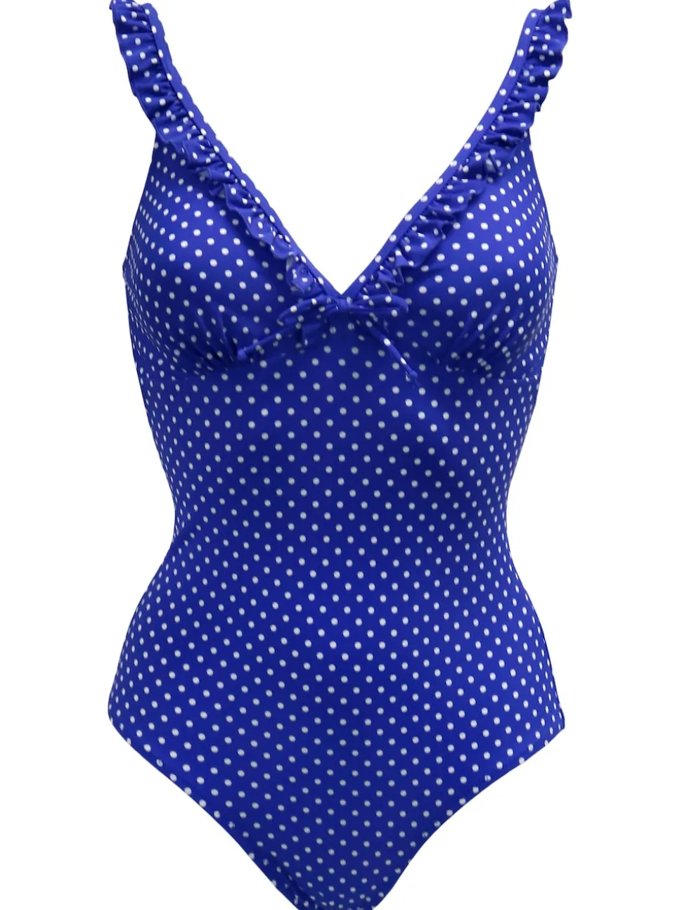 Pour Moi Blue Sicily Tummy Control Frill Swimsuit