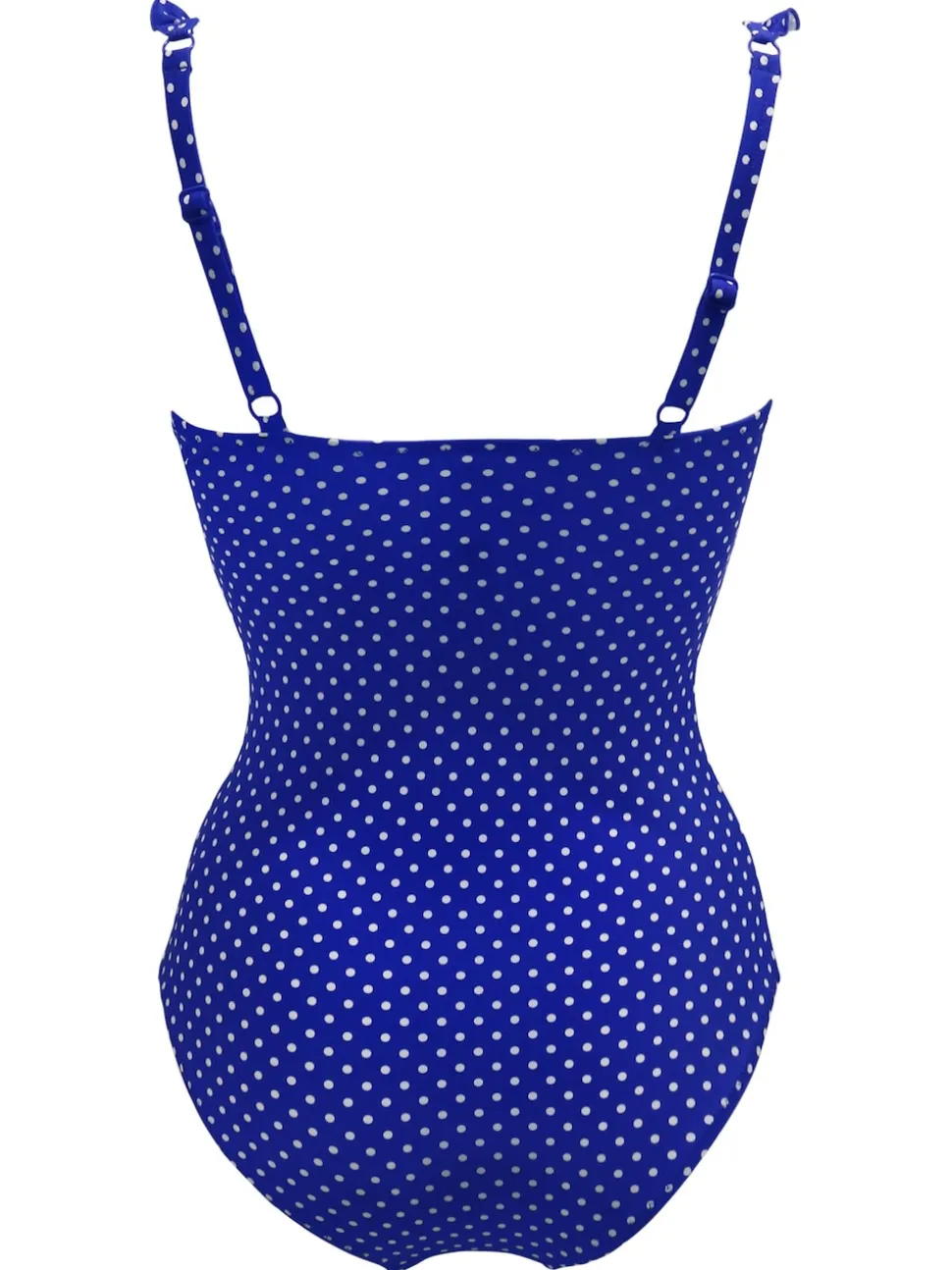 Pour Moi Blue Sicily Tummy Control Frill Swimsuit