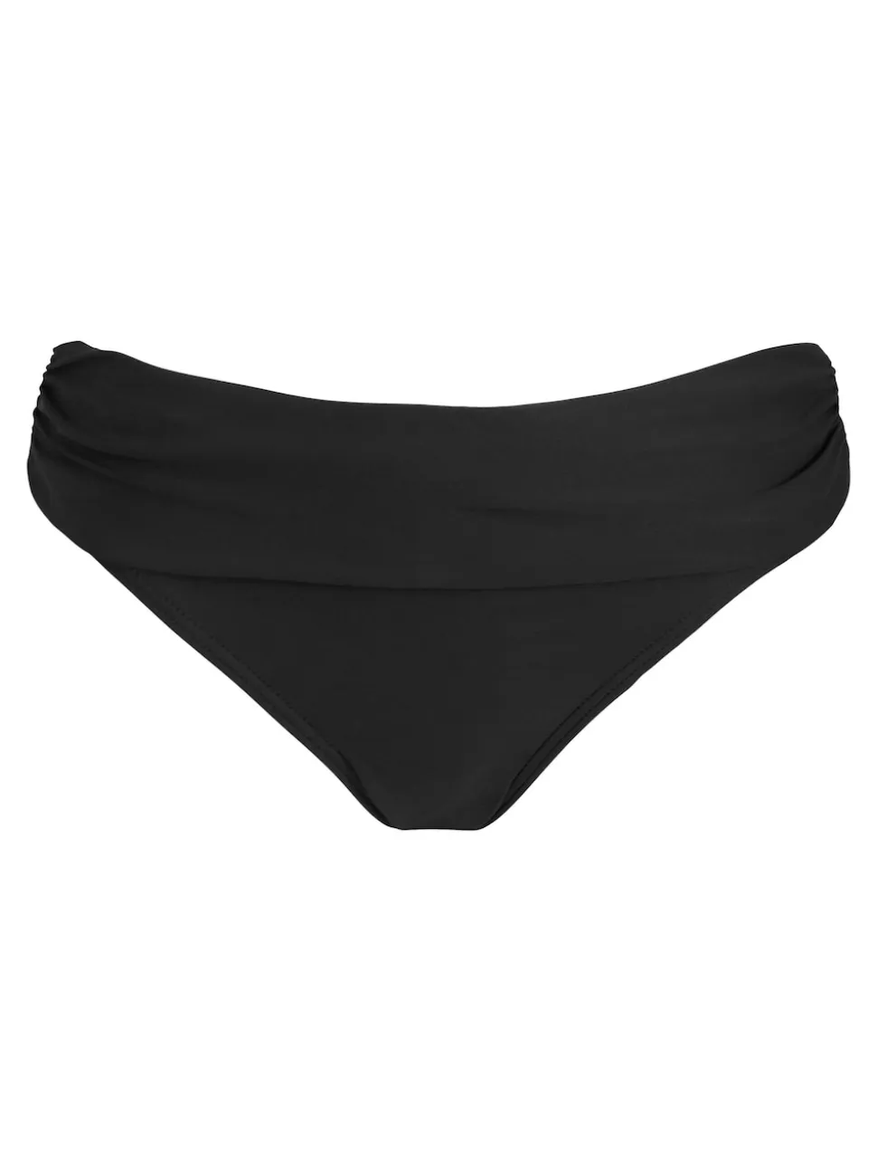 Pour Moi Charcoal Black Roll Top Free Spirit Bikini Bottoms