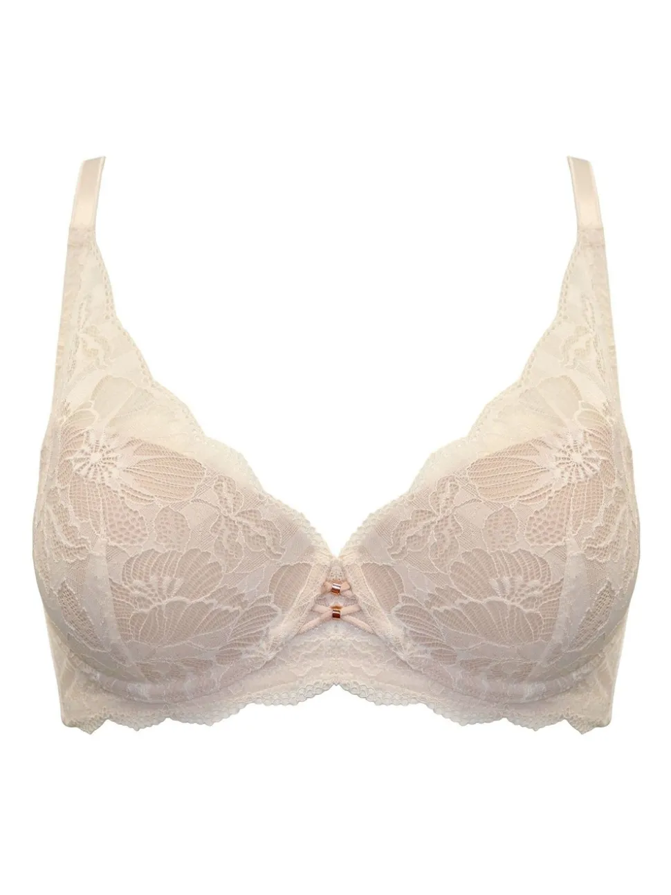 Pour Moi Cream Padded Atelier Lace Underwired Bra