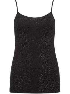 Pour Moi Glitter Black Cami Second Skin Thermal