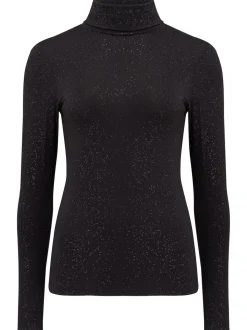 Pour Moi Glitter Black Roll Neck Second Skin Thermal