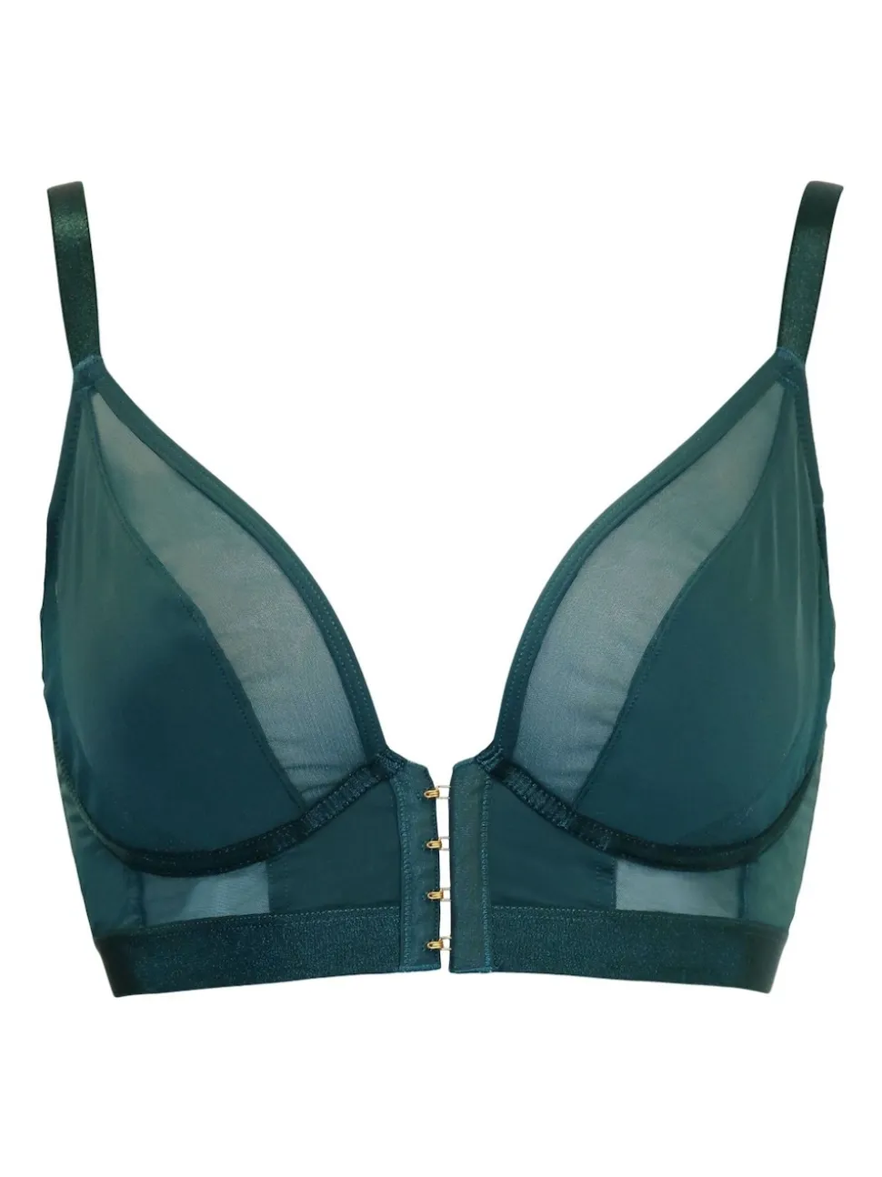 Pour Moi Green India Front Fastening Underwired Bralette