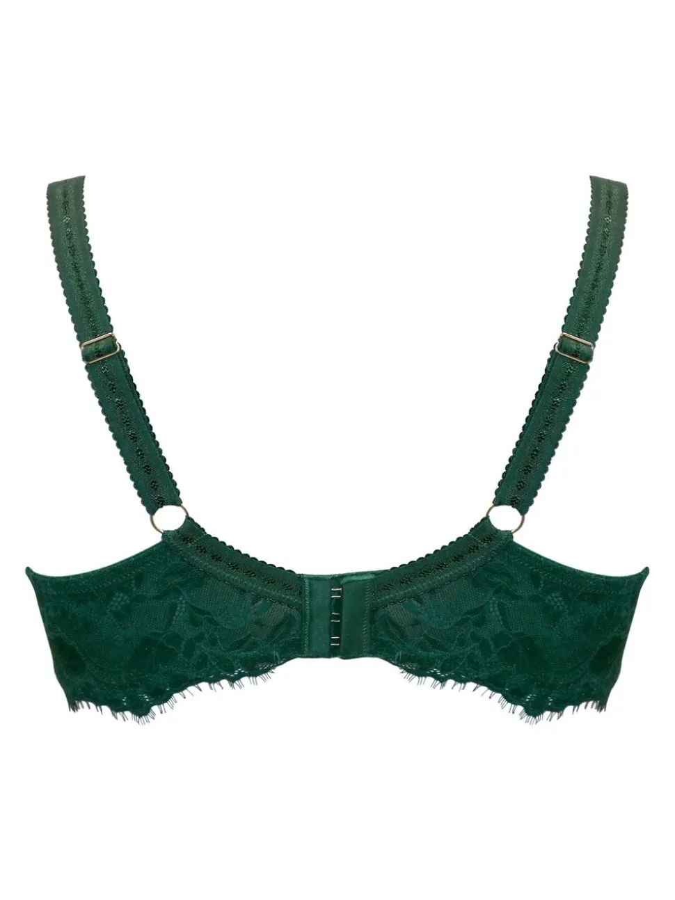 Pour Moi Green Padded Bliss Printed Mesh Side Support Bra