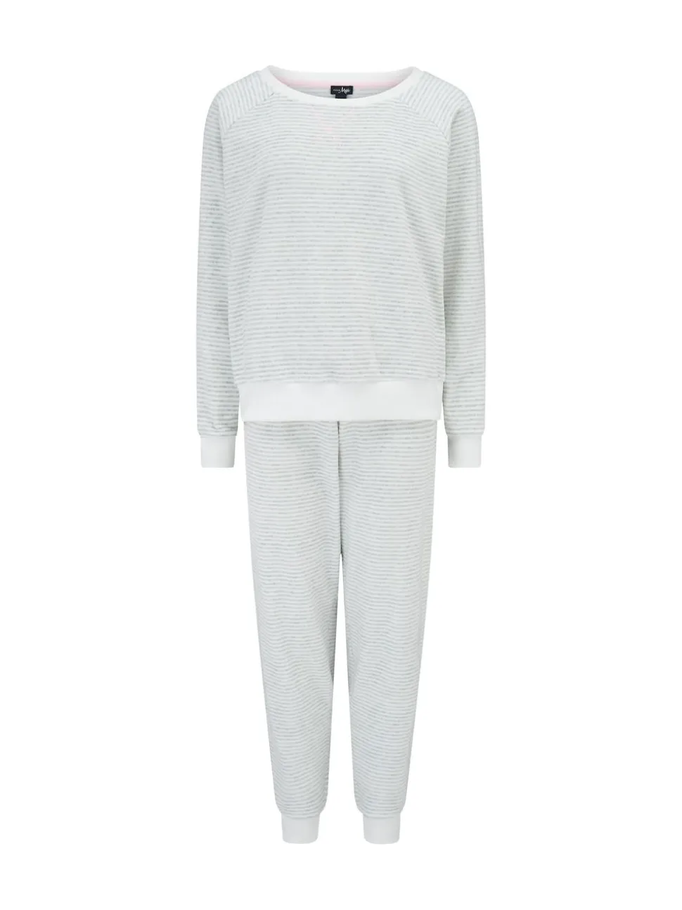 Pour Moi Grey Cosy Fleece Sweatshirt and Jogger Pyjamas Set