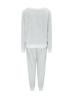 Pour Moi Grey Cosy Fleece Sweatshirt and Jogger Pyjamas Set