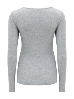 Pour Moi Grey Long Sleeve Second Skin Thermal