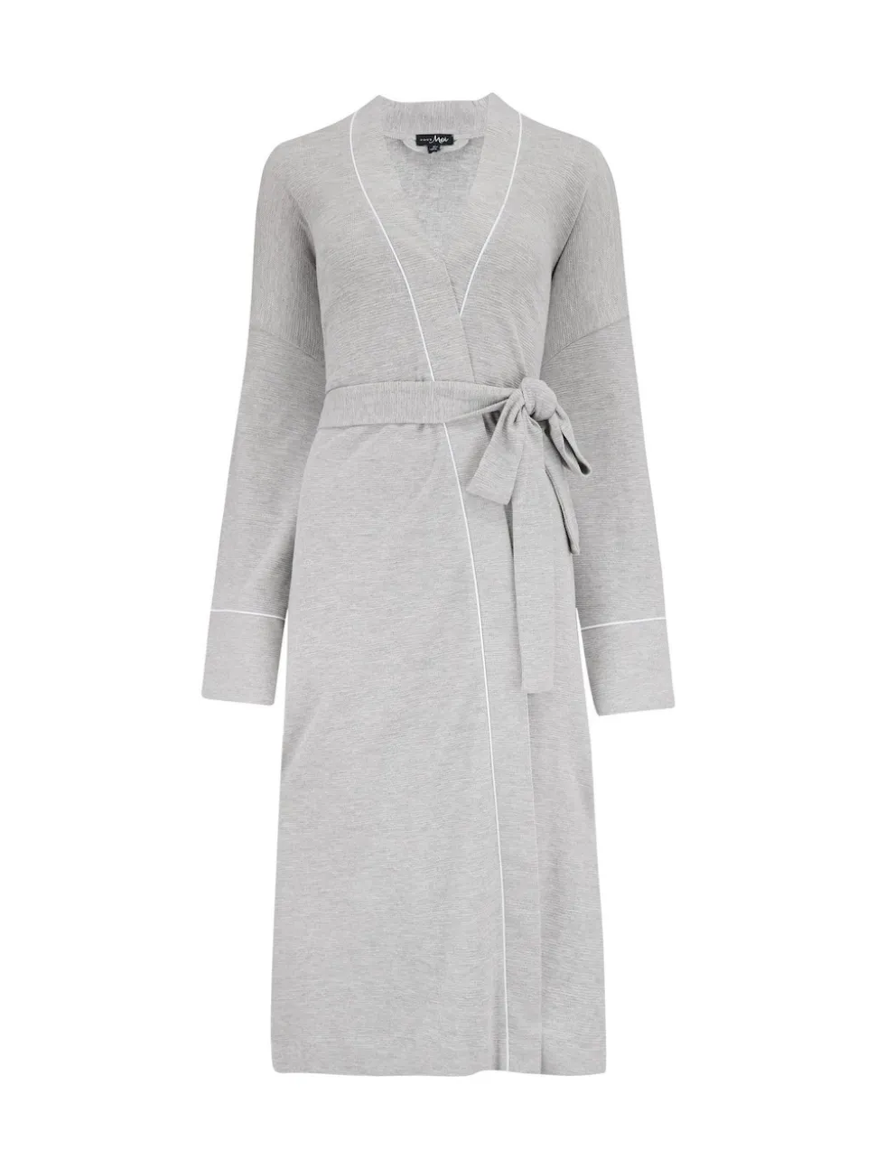 Pour Moi Grey Waffle Loungewear Dressing Gown