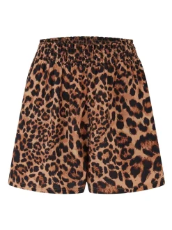 Pour Moi Leopard Print Viscose Beach Shorts