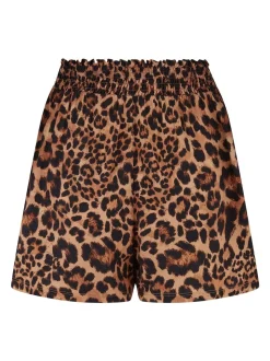 Pour Moi Leopard Print Viscose Beach Shorts