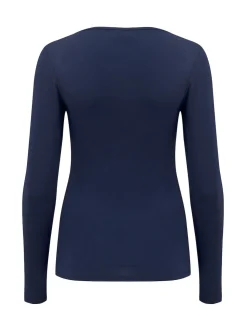 Pour Moi Navy Long Sleeve Second Skin Thermal