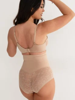 Pour Moi Nude Effortless Shapewear Tummy Control High Waist Briefs