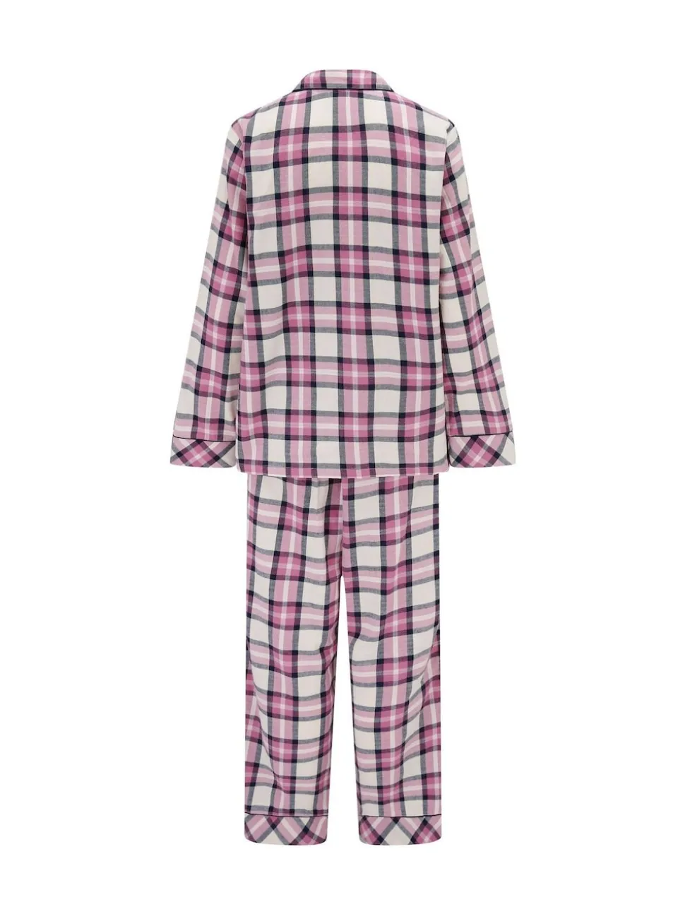 Pour Moi Pink Cosy Check Brushed Cotton Pyjamas Gift Set