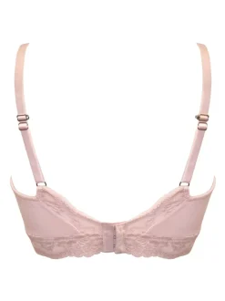 Pour Moi Pink Love To Lounge Lace and Modal Rib Non Wired Bra