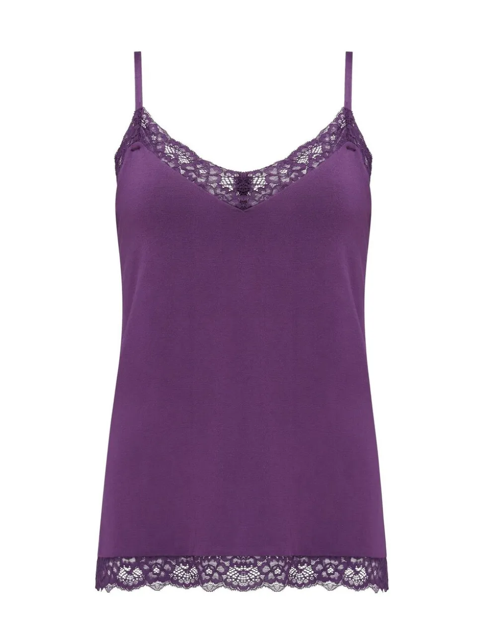Pour Moi Purple Cami Sofa Loves Lace Soft Hidden Support Pyjama Top