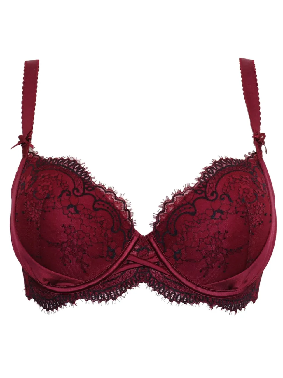 Pour Moi Red Balcony Hollywood Bra