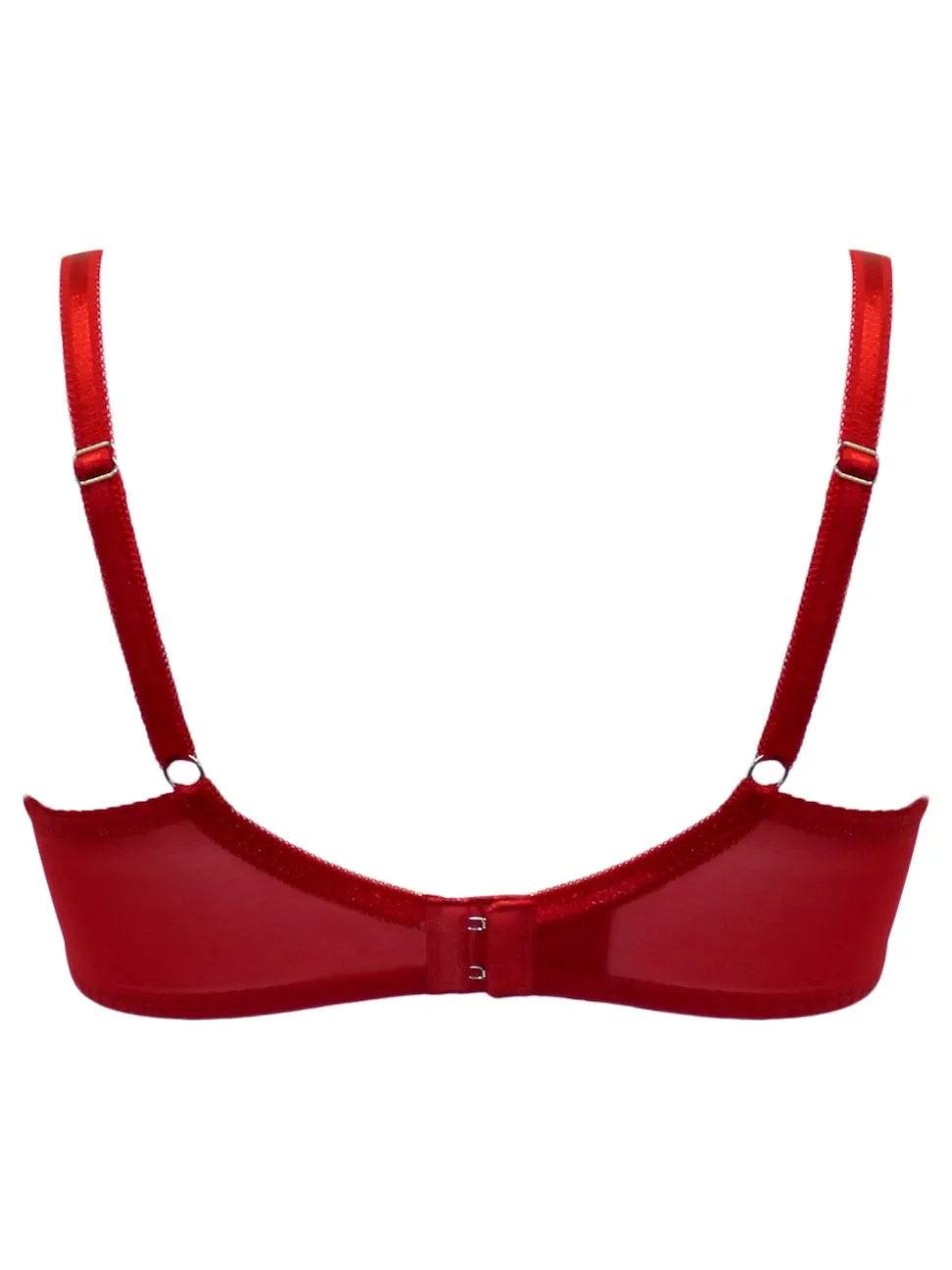 Pour Moi Red Non Padded Underwired Fleur Balconette Bra