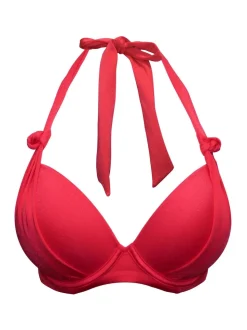 Pour Moi Red Padded St Kitts Bikini Top