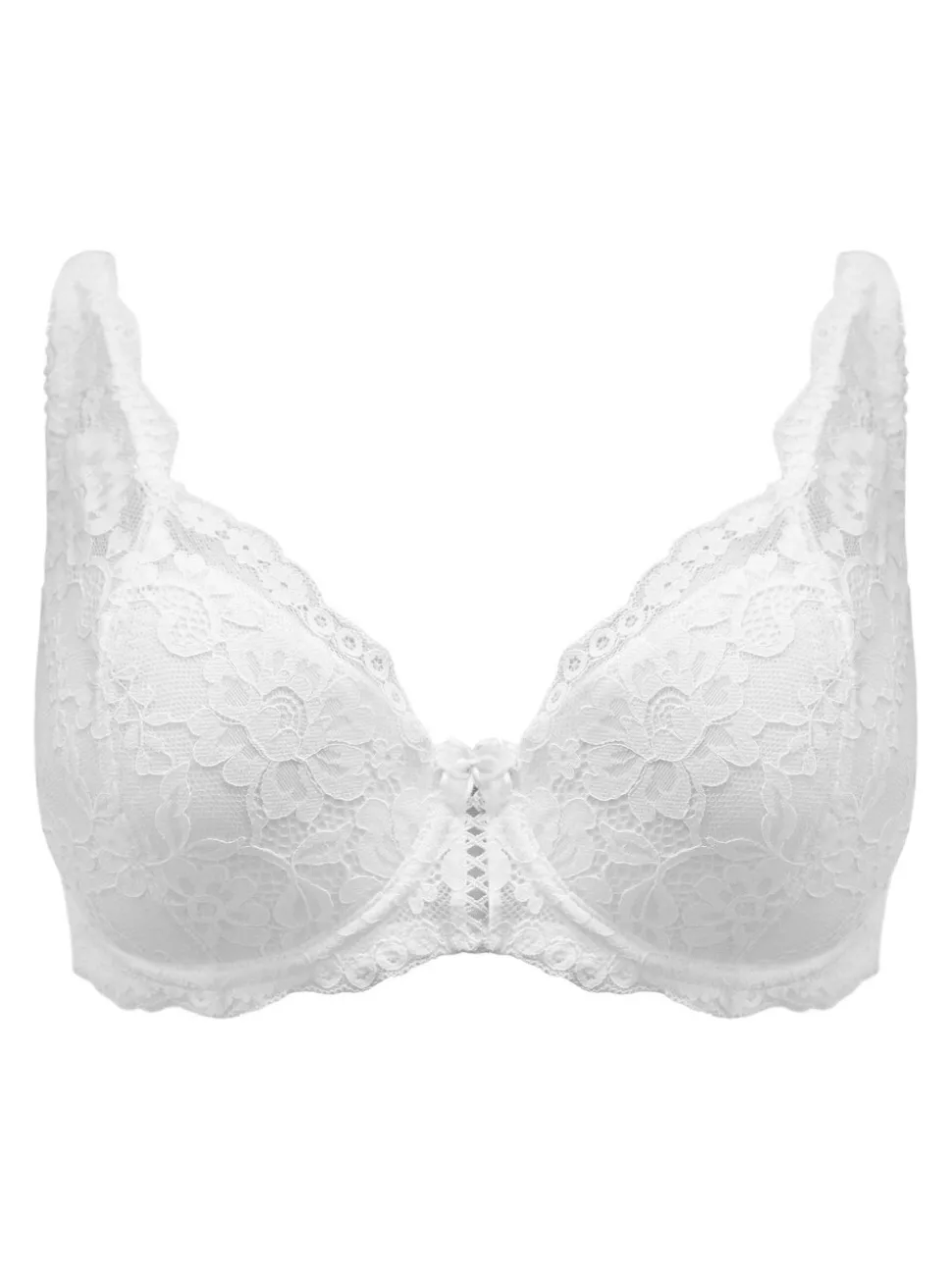 Pour Moi White Balcony Fleur Balconette Bra