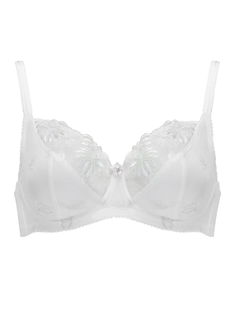 Pour Moi White Full Cup St Tropez Balcony Bra