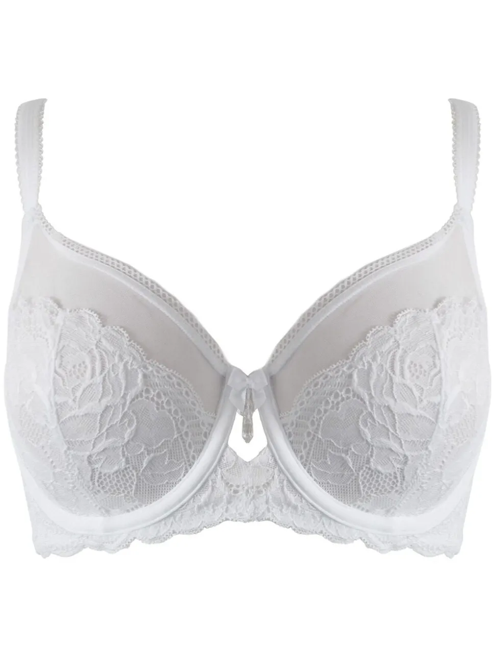Pour Moi White Non Padded Ooo La La Underwired Bra