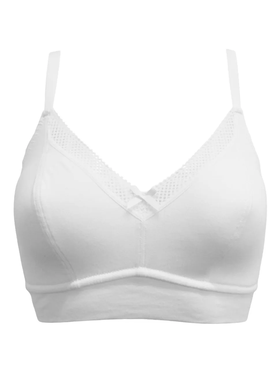 Pour Moi White Non Wired Love to Lounge Cotton Non Wired Bra