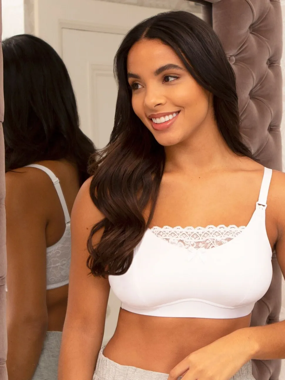 Pour Moi White Nursing Rebel Longline Multiway Strapless Bra