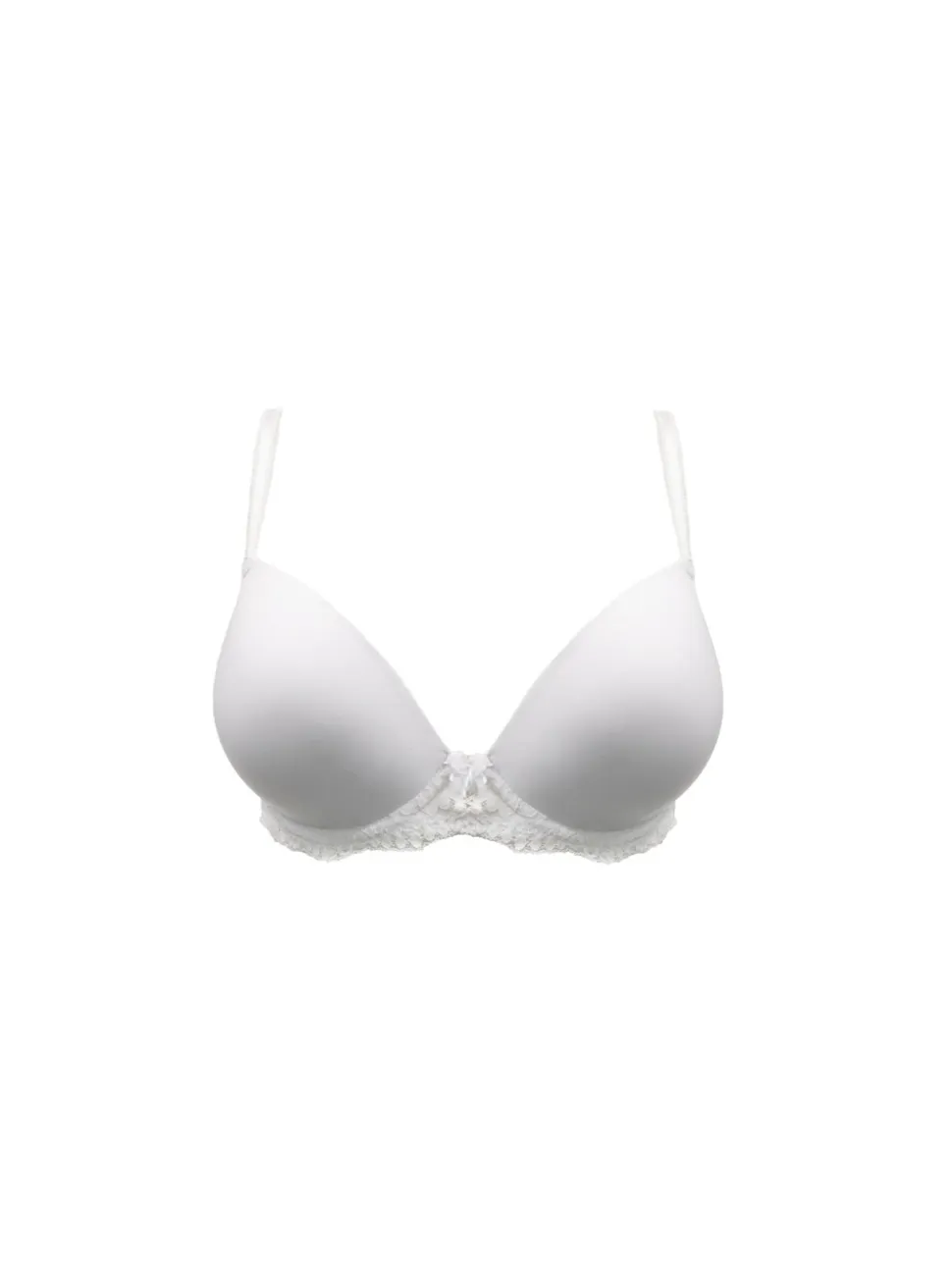 Pour Moi White Push Up Fleur Balconette Bra