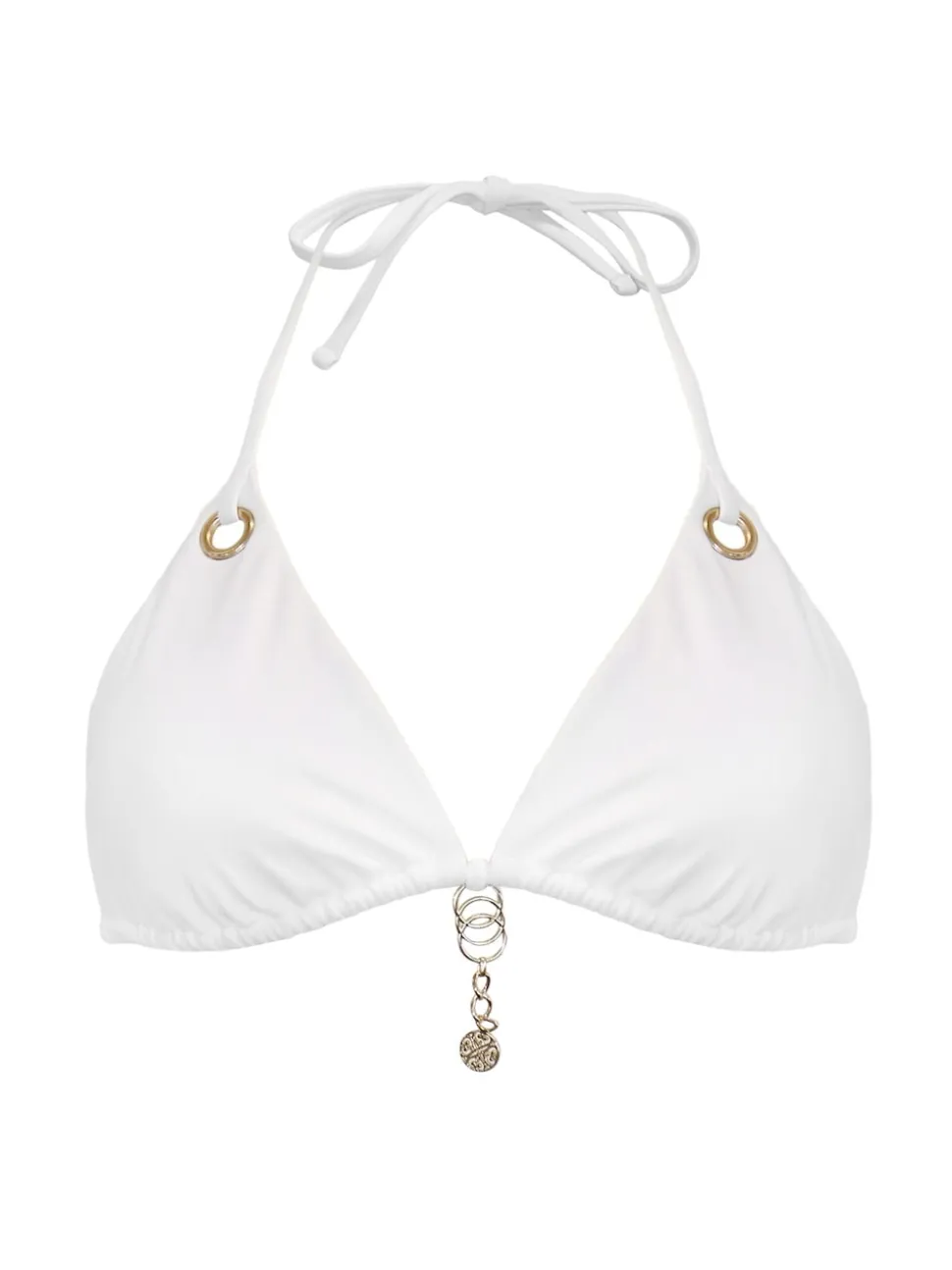 Pour Moi White Triangle St Barts Bikini Top